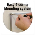 White Boards | MasterVision CR0620030 Earth Silver 36 in. x 24 in. Easy Clean Magnetic Dry Erase Boards - White Surface/Satin Aluminum Frame image number 9