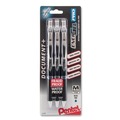 Pens | Pentel BLP77BP3C 0.7 mm Medium EnerGel PRO Hybrid Retractable Gel Pen - Blue Ink, Black Barrel (3/Pack) image number 0