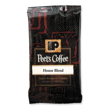  | Peet's Coffee & Tea 504915 House Blend 2.5 oz. Frack Pack Coffee Portion Packs (18/Box)