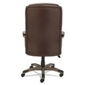 Alera | Alera ALEVN4159 Veon Series Executive High-Back Bonded Leather Chair Supports Up to 275 lb - Brown Seat/Back/Bronze Base image number 5