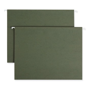 FILING AND FOLDERS | Smead 64010 Hanging Folders - Letter, Standard Green (25/Box)