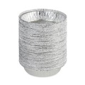  | Boardwalk BWKROUND7 7 in. x 1.46 in. 24 oz. Round Aluminum To-Go Containers - Silver (500/Carton) image number 3