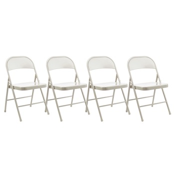 OFFICE CHAIRS | Alera ALECA944 Armless Steel Folding Chair Supports Up to 275 lbs. - Taupe (4/Carton)