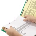 File Folders | Smead 14083 6 SafeSHIELD Fasteners 2 Dividers Letter Size 6-Section Pressboard Top Tab Pocket Classification Folders - Green (10/Box) image number 4