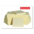 Sticky Notes & Post it | Universal UNV35688 100 Sheet 3 in. x 3 in. Self-Stick Note Pads - Yellow (18/Pack) image number 3