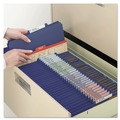 File Folders | Smead 14077 6 SafeSHIELD Fasteners 2 Dividers Letter Size 6-Section Pressboard Top Tab Pocket Classification Folders - Dark Blue (10/Box) image number 3
