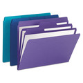 File Folders | Smead 11989 1/3-Cut Tabs Assorted Letter Size 0.75 in. Expansion SuperTab Organizer Folder - Assorted Colors (3/Pack) image number 0