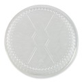 Food Trays, Containers, and Lids | Boardwalk BWKROUND7CLID 7 in. Plastic Dome Lids for Aluminum Round To-Go Containers - Clear (500/Carton) image number 1