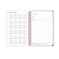 Notebooks & Pads | Blue Sky 140196 8 in. x 5 in. 12-Month (Jan-Dec 2026) Fly By Frosted Weekly/Monthly Planner - Blush/Pink Cover image number 4