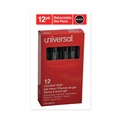 Pens | Universal UNV39912 0.7 mm. Medium Comfort Grip Retractable Gel Pen - Black Ink, Clear/Black Barrel (1-Dozen) image number 2
