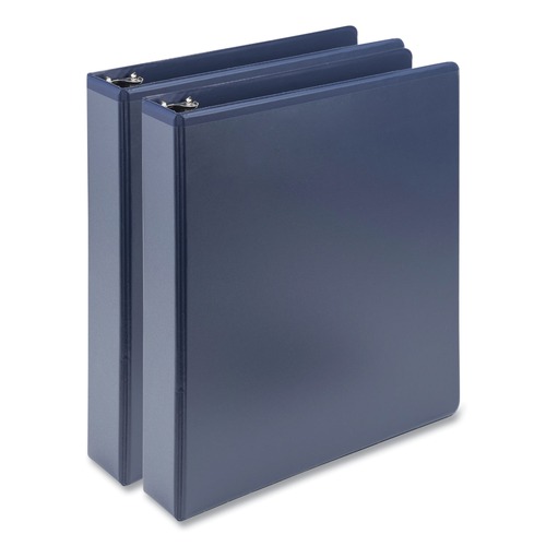 Binders | Samsill U69541 Earth's Choice 1.5 in. Capacity 11 in. x 8.5 in. Plant-Based BOHO D-Ring View Binders - Indigo (2/Pack) image number 0