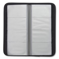 File Folders | Samsill 80850 Holds (160) 2 in. x 3.5 in. Cards 4.75 in. x 10.25 in. Professional Vinyl Business Card File - Black image number 3