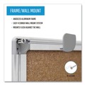 Office Presentation Supplies | MasterVision CA051790 Earth 48 in. x 36 in. Cork Board - Tan Surface/Satin Aluminum Frame image number 5