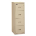 Office Filing Cabinets & Shelves | FireKing 4R1822-CPA Compact Turtle 17.75 in. x 22.13 in. x 52.75 in. 4 Legal/Letter File Drawers 1-Hour Fire Insulated Vertical File - Parchment image number 0