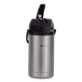Food Service | BUNN 32130.0000 3 Liter Lever Action Airpot - Stainless Steel/Black image number 1