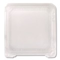 Food Trays, Containers, and Lids | Karat FP-HC99PET-1C PET Plastic Hinged Container 9 x 9 x 3.6 Clear Plastic 100/Pack 2 Packs/Carton image number 3
