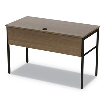 PRODUCTS | Linea Italia LITUR600NW Urban Series 47.25 in. x 23.75 in. x 29.5 in. Desk Workstation - Natural Walnut