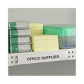 Labels | C-Line 87810 6 in. x 1 in. Side Load Clear Magnetic Label Holders (10/Pack) image number 1