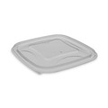 Bowls and Plates | Pactiv Corp. YSACLF05 5.5 in. x 5.5 in. x 0.75 in. Plastic EarthChoice Square Recycled Bowl Flat Lid - Clear (504/Carton) image number 0
