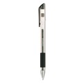 Pens | Universal UNV39510 0.7 mm. Medium Comfort Grip Stick Gel Pen - Black Ink, Clear/Black Barrel (1-Dozen) image number 0