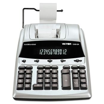 Victor 1240-3A Black/Red Print 4.5 Lines/Sec Antimicrobial Printing Calculator