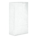 Paper Bags | Ross & Wallace Paper Products 120306500PK/BL 5.88 in. x 3.63 in. x 11 in. #6 Size Grocery Paper Bags - White (500/Bundle) image number 6