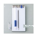 Pens | Pilot 32011 EasyTouch Medium 1 millimeter Stick Ballpoint Pen - Blue Ink/Clear/Blue Barrel (1-Dozen) image number 6