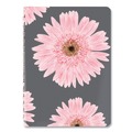 Notebooks & Pads | Brownline CB634G.05 12-Month (Jan to Dec): 2026 8 in. x 5 in. Pink Daisy Artwork Pink Ribbon Essential Daily Appointment Book - Navy/Gray/Pink Cover image number 1