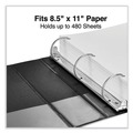 Binders | Universal UNV20745PK 11 x 8.5 2 in. Capacity Slant D-Ring View Binder, 3 Rings - Black (6/Carton) image number 7