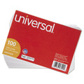 Flash Cards | Universal UNV47220EE 4 in. x 6 in. Index Cards - Unruled, White (100/Pack) image number 1