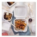 Food Trays, Containers, and Lids | Pactiv Corp. YCN806000000 EarthChoice SmartLock 6 in. x 6 in. x 3.1 in. Microwaveable MFPP Hinged Lid Containers - White (400/Carton) image number 8