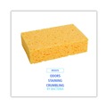 Just Launched | Boardwalk C31BWK 1.55 in. Thick 3.67 in. x 6.08 in. Cellulose Sponges - Medium, Yellow (24/Carton) image number 4