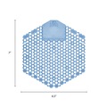 Odor Control | Fresh Products 3WDS-F-010I060M-06 Wave 3D Urinal Deodorizer Screen - Blue, Cotton Blossom Scent (10/Box, 6 Boxes/Carton) image number 1