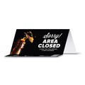 Floor Signs & Safety Signs | Tabbies 79186 BeSafe Messaging 8 in. x 3.87 in. Table Top Tent Card - Black (100/Carton) image number 0