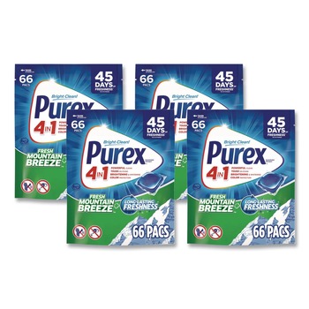 PRODUCTS | Purex 24200 05524 4-in-1 Laundry Detergent Pacs (4/Carton)