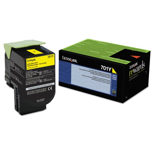 Back to School Sale | Lexmark 70C10Y0 70C10Y0 1,000 Page-Yield Return Program Toner - Yellow image number 0