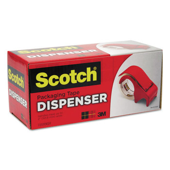Scotch DP-300-RD Compact and Quick Loading Dispenser for Box Sealing Tape - Red