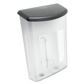 Desk Shelves | Deflecto 790901 10w x 4.5d x 13.13h Outdoor Literature Box - Clear/Black image number 1
