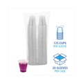 Just Launched | Boardwalk BWKTRANSCUP3CT 3 oz. Polypropylene Plastic Cold Cups - Translucent (125/Bag, 20 Bags/Carton) image number 3