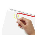 Dividers & Tabs | Avery 11493 11 in. x 8.5 in. 8-Tab Big Tab Clear Label Dividers - White Tabs/White (5/Pack) image number 2