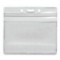 Label & Badge Holders | Advantus 75523 4.13 in. x 3.75 in. Holder 3.75 in. x 2.62 in. Insert Horizontal Resealable ID Badge Holders - Frosted (50/Pack) image number 0