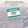 Labels | Avery 42395 3.38 in. x 2.33 in. EcoFriendly Adhesive Name Badge Labels - White (160/Box) image number 6