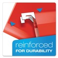 Just Launched | Pendaflex 04152 1/5 RED 1/5-Cut Tabs Colored Reinforced Hanging Letter Folders - Red (25/Box) image number 4
