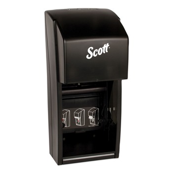 Scott 09021 Essential 6 in. x 6.6 in. x 13.6 in. Plastic Tissue Dispenser - Smoke (1/Carton)