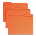 Just Launched | Smead 12543 Colored File Folders with Assorted 1/3-Cut Tab Positions - Letter, Orange (100/Box) image number 0