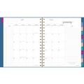 Notebooks & Pads | AT-A-GLANCE 109980520 Harmony 8.88 in. x 7.69 in. 13-Month (Jan to Jan) 2025 to 2026 Weekly/Monthly Poly Planner - Blue/Gold Cover image number 1