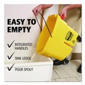 Mop Buckets | Rubbermaid Commercial FG757788YEL 35 qt. WaveBrake 2.0 Down-Press Plastic Bucket/Wringer Combos - Yellow image number 9