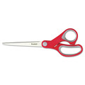 Arts & Crafts Supplies | Scotch 1427 7 in. Long 3.38 in. Cut Length Multi-Purpose Scissors - Straight Gray/Red Handle image number 1