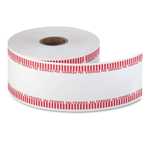 Office & Office Supplies | Pap-R Products 50001 0.50 Dollar Pennies Automatic Coin Rolls (1-Roll) image number 0