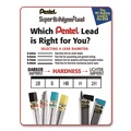 Pencils | Pentel C505-HB 0.5 mm Super Hi-Polymer HB Lead Refills - Black (12/Pack) image number 3